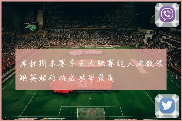 库杜斯本赛季五大联赛过人次数领跑英超对抗成功率最高